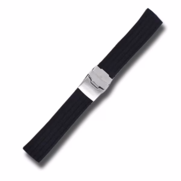 Curea Ceas din Silicon, Imprimeu Liniar, Uni, Catarama Argintie, 18, 20, 22mm, Culoare Neagra, Roșie, Albastră - imagine 15