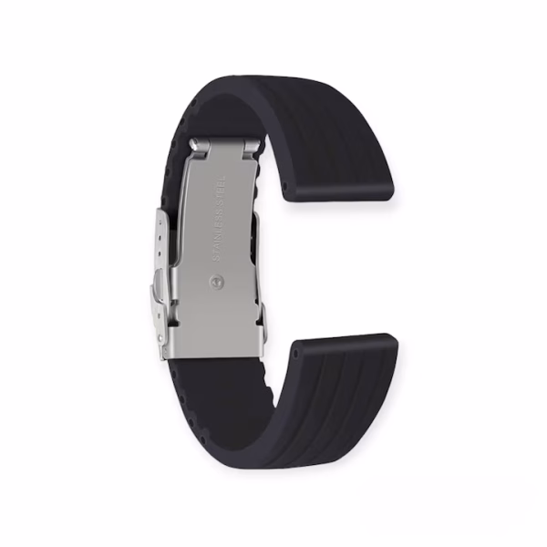 Curea Ceas din Silicon, Imprimeu Liniar, Uni, Catarama Argintie, 18, 20, 22mm, Culoare Neagra, Roșie, Albastră - imagine 9