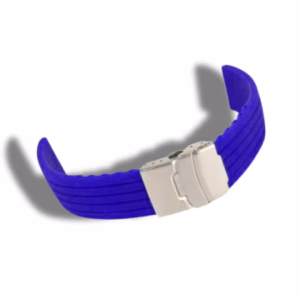 Curea Ceas din Silicon, Imprimeu Liniar, Uni, Catarama Argintie, 18, 20, 22mm, Culoare Neagra, Roșie, Albastră