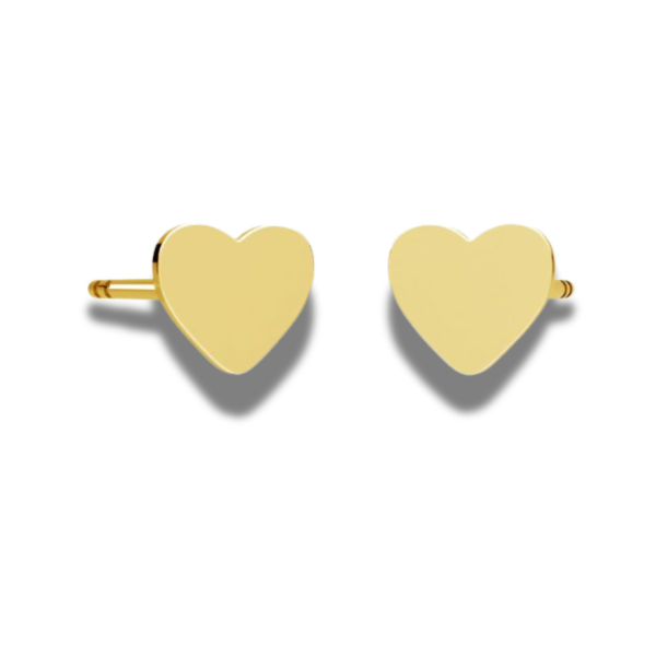 Cercel tip inimă, argint AG 925 5x6x11 mm - imagine 2