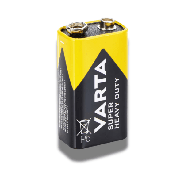 Baterie de 9V, Varta Super Heavy Duty 55642, 6F22, in blister - imagine 2