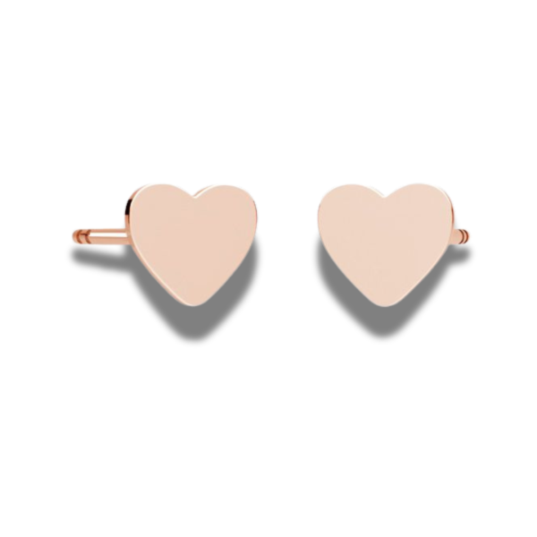 Cercel tip inimă, argint AG 925 5x6x11 mm - imagine 3