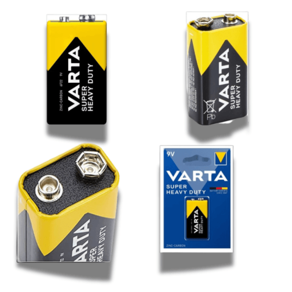 Baterie de 9V, Varta Super Heavy Duty 55642, 6F22, in blister - imagine 3