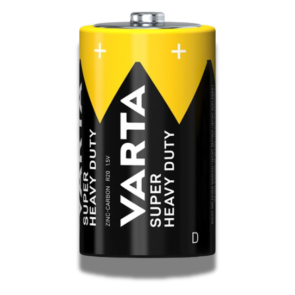 Set 2 baterii, Varta, Superlife R20, Zinc-carbon, 1.5V, Negru/Galben - imagine 3