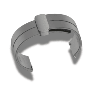 Curea ceas, smartwatch, din silicon, model liniar, catarama fluture, inchidere magnetica, telescoape incluse, ORSMG02/20N, 20mm, Negru