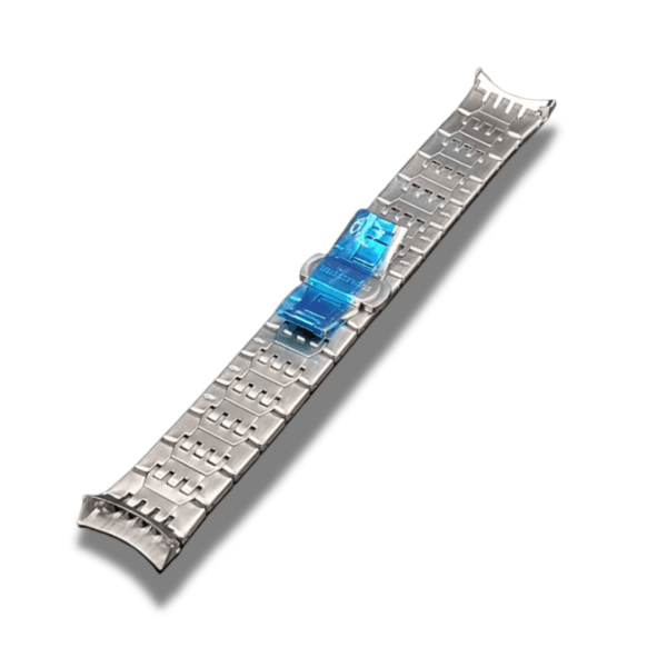 Bratara Ceas Argintie din Otel Inoxidabil Capete Curbate 20, 22 mm - imagine 4