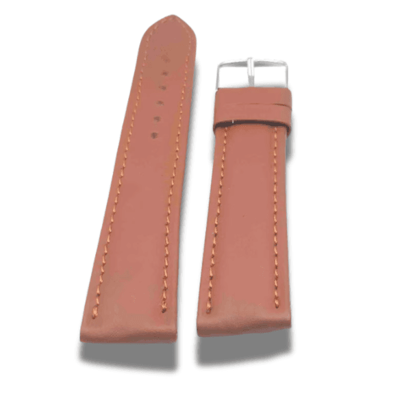 Curea de Ceas Piele Naturala Autentica Culoare Maro Deschis 16, 18, 20, 22, 24 mm Fara Imprimeu - imagine 2