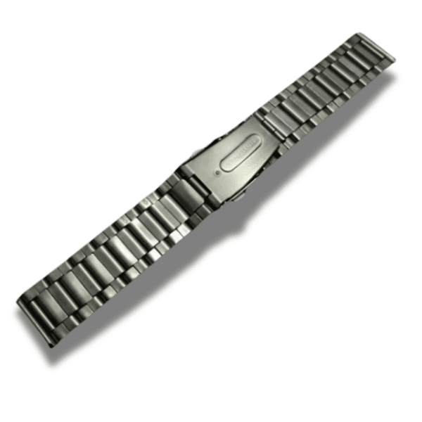 Bratara Ceas Argintie Masura 24 cu Inchizatoare Tip Fluture - imagine 4