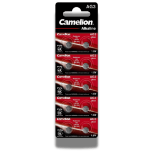 Set 10 baterii de ceas, Camelion, Button Cell LR41, 1.5V, Ag 3