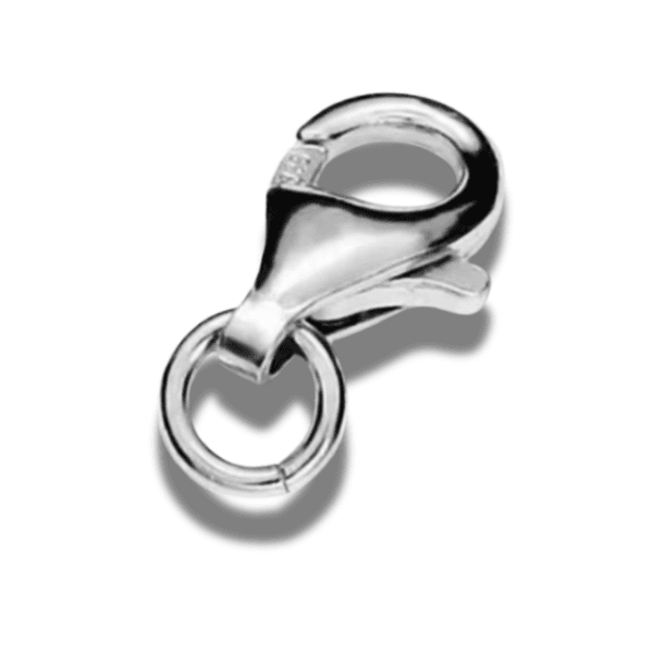Inchizatoare Lobster Argint 925 12.5mm x 6.5 mm cu Anou de Pus pe Lant sau Bratara