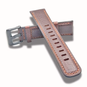 Curea Ceas Piele Naturala Maro Inchis Caramiziu 20mm – Eleganta Robusta pentru Smartwatch si Ceasuri Clasice