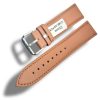 Curea Ceas Piele Naturala Maro Deschis 20 Mm Catarama Clasica