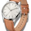 Curea Ceas Piele Naturala, 22 mm, Catarama Clasica