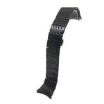 Bratara Ceas Neagra Otel Inoxidabil 22mm Capete Curbate