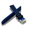 Curea Ceas Silicon Negru/Albastru 18 mm